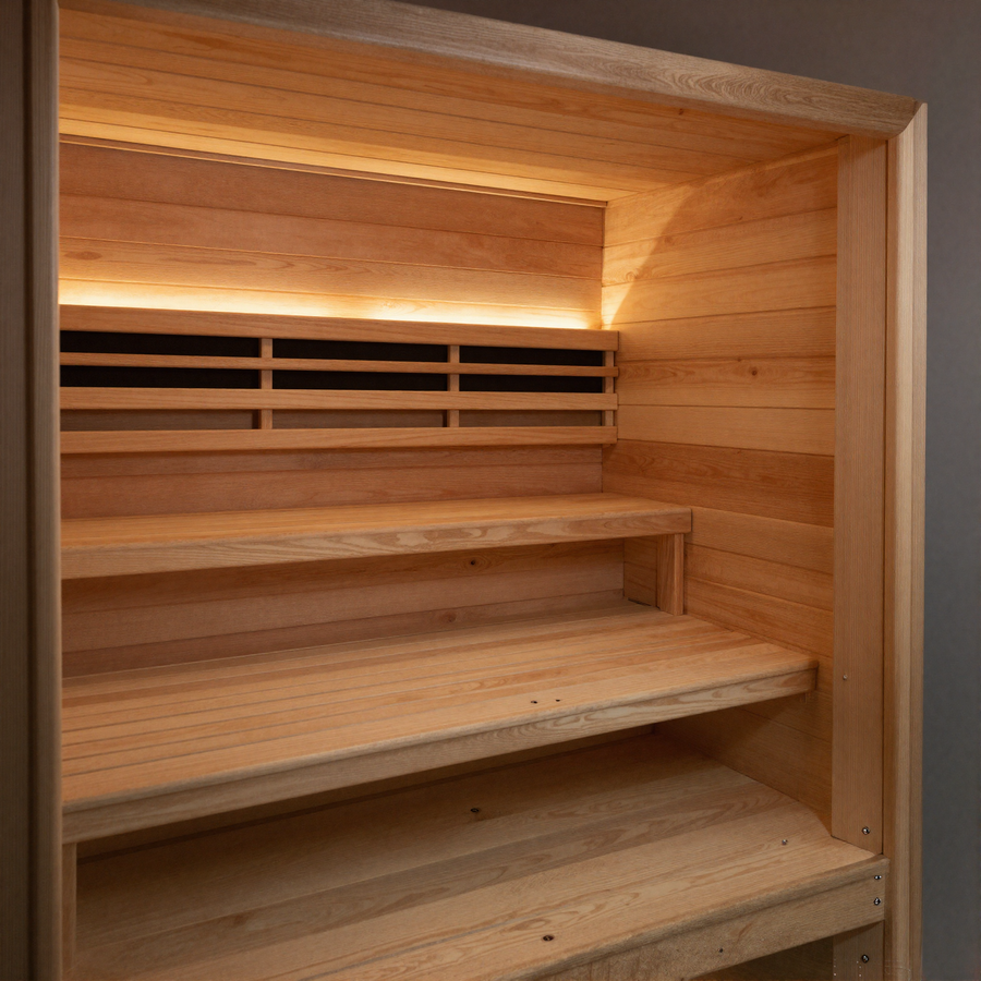 Sauna infrarouge 1 place EspaceSauna, visuel provisoire IA - a remplacer par une vraie photo